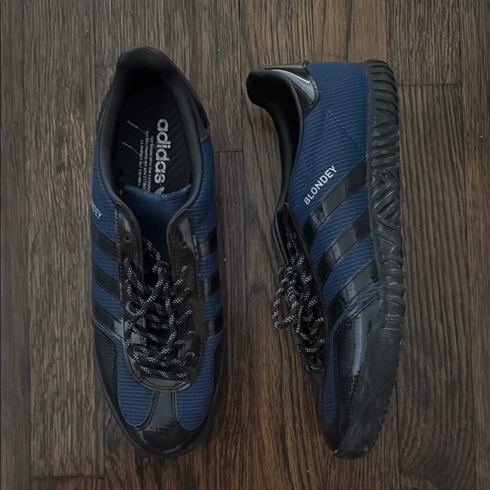 adidas Men's Navy and Black Blondex Sneakers